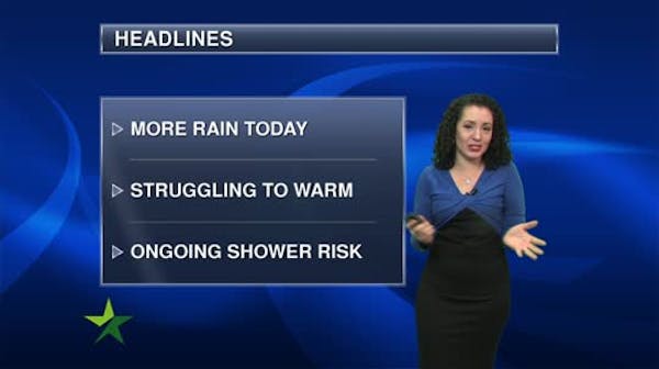 Morning forecast: Scattered showers, 50s