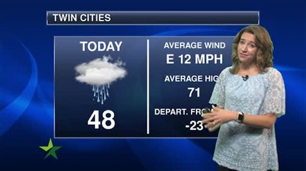 Morning forecast: Breezy, cool and rainy