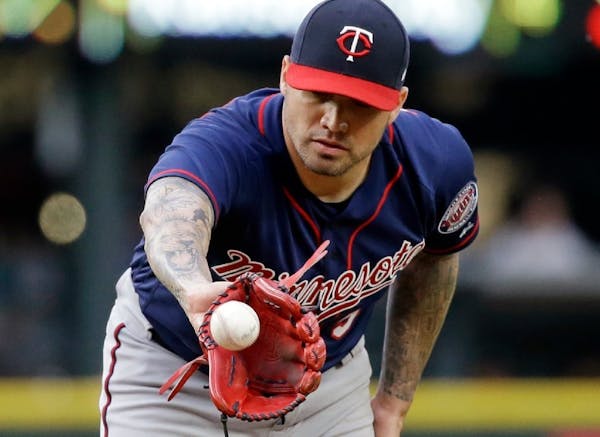 Hector Santiago gave up the first five runs for the Twins and was knocked out in the third inning.