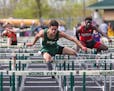 Mounds View hurdler Joel Smith holds the Mustangs record in the 300 hurdles.