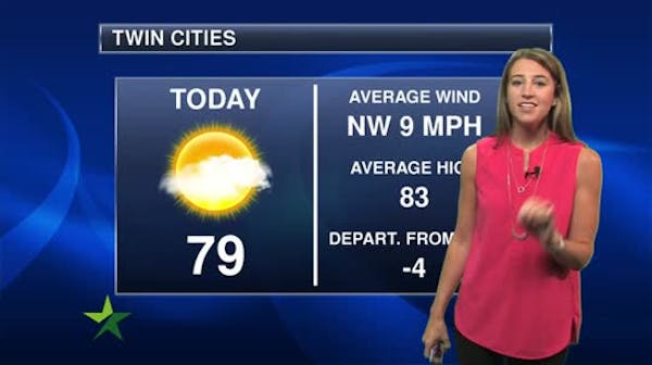 Afternoon forecast: Mix of clouds and sun; high near 80