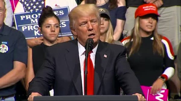 Trump comments on Warmbier, media, health care in Iowa