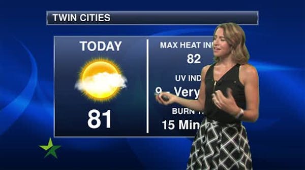 Morning forecast: Comfortable and sunny