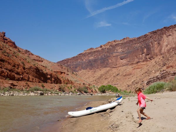 Faith Johnson of St. Francis, Minn., discovered treasures hidden under the floor of the Colorado River during a family rafting trip.