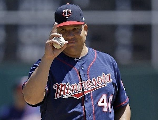 Twins starter Bartolo Colon handed Sunday’s game over to the bullpen in the seventh inning with a 5-3 lead.
