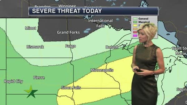 Afternoon forecast: T-storms, possibly severe