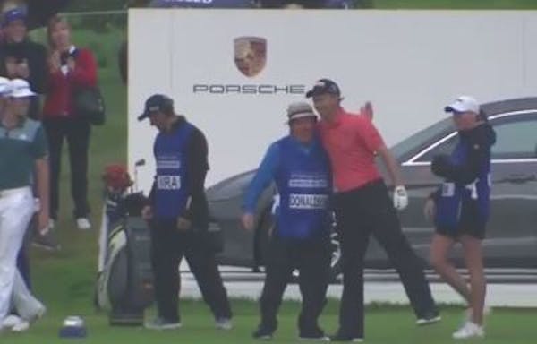 A hole-in-one without touching the ground? Just watch