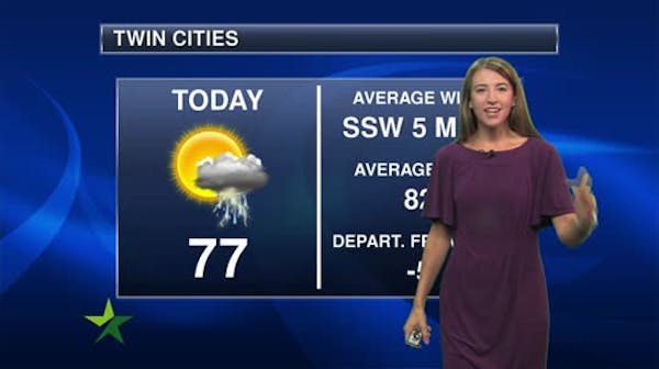 Morning forecast: Mix of clouds and sun; high of 78