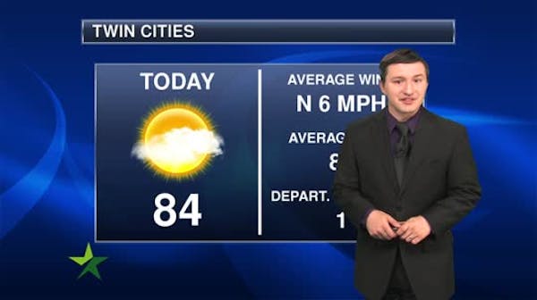 Afternoon forecast: Less humid, mostly sunny, low 80s