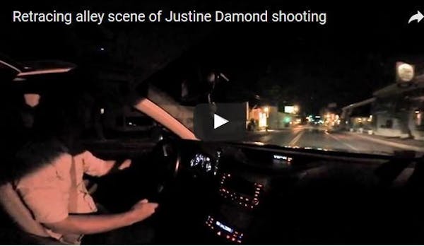 Retracing the alley scene of Justine Damond shooting