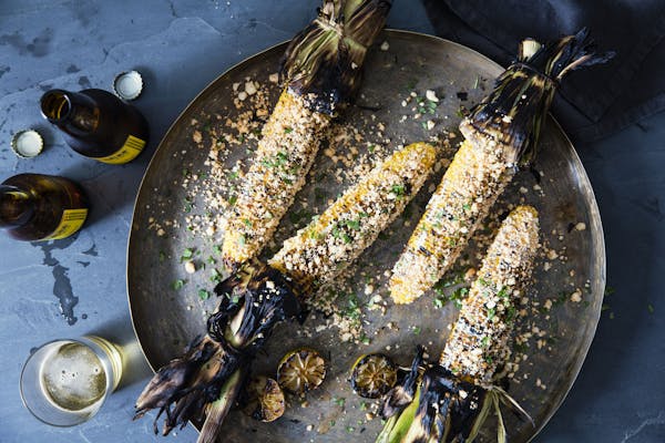 Mexican Street Corn from “Vegetables on Fire.”