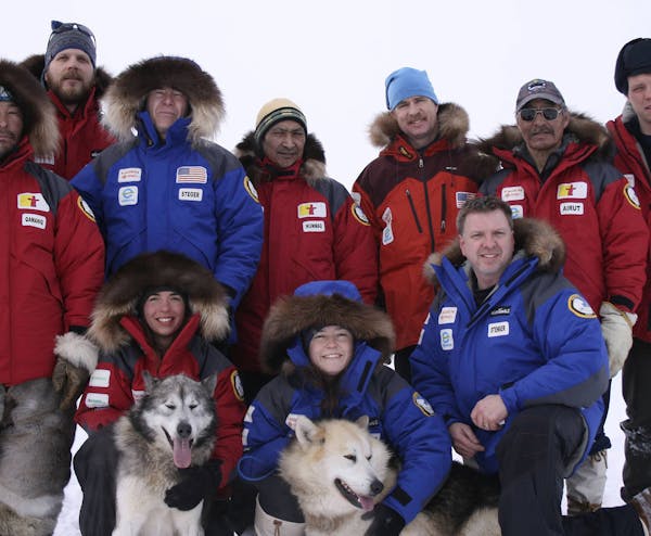 Jerry Stenger, far right in the front row, was part of expedition team to Baffin Island, in the northern Canada territory of Nunavut, in 2007. Expedit