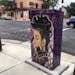 Artwork of Prince, circa early 1990s, adorns a utility box at 38th Street and 4th Avenue S. in Minneapolis, designed by Juan Reid.