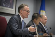 Tim Bildsoe led the Peace Officer Standards and Training (POST) Board, during a vote in 2017. “Everything is on the table,” Bildsoe said in an int