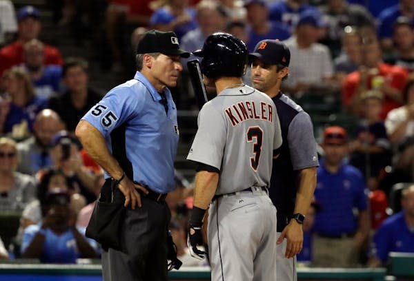 Tigers' Kinsler rips umpire Hernandez: 'He needs to stop ruining baseball games'