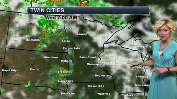 Evening forecast: Low of 64; partly cloudy ahead of some storms Wednesday