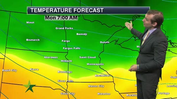 Evening forecast: Low of 60; mostly sunny and hot Sunday ahead