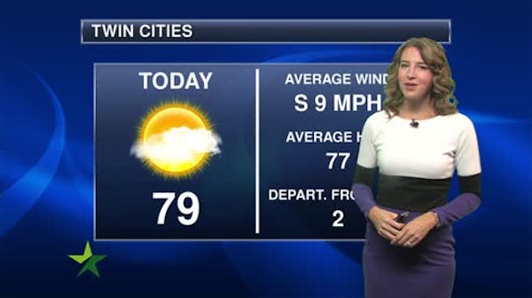 Morning forecast: Cloudy, giving way to some sun
