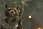 Rocket (voiced by Bradley Cooper) and Groot (Vin Diesel) in “Guardians of the Galaxy, Vol. 2.”