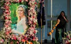 Johanna Morrow was one of two musicians to play the didgeridoo during Justine Damond’s memorial ceremony Friday night at Lake Harriet Band Shell in 