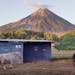 Horses run free in the shadow of the active volcano Concepcion, in the village of San Jose del Sur on the island of Ometepe, Nicaragua.