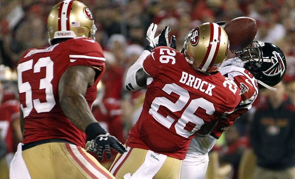 Tramaine Brock, with the 49ers.