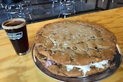 A 20-pound ice cream cookie sandwich at Truck Park in St. Paul.