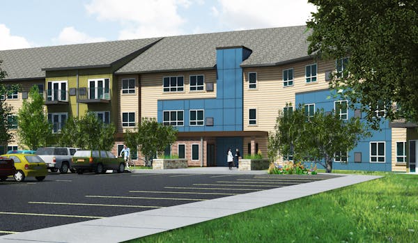 Wilson Ridge Apartments, remodeled in 2015, will be joined by the new East Side Apartments to form an affordable-rentals campus in St. Paul’s Dayton