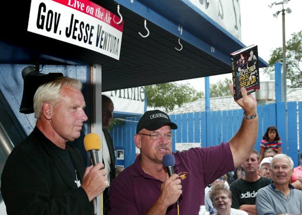 Bobby "The Brain" Heenan brought his book to the Minnesota Fair for former Gov.Jesse Ventura during the governor's weekly radio show in 2002. Heenan d