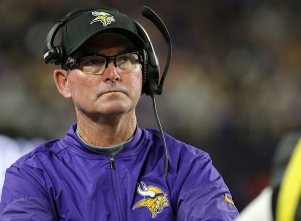 Vikings coach Mike Zimmer watched from the sidelines during the second half of an NFL preseason football game against the San Francisco 49ers in late 