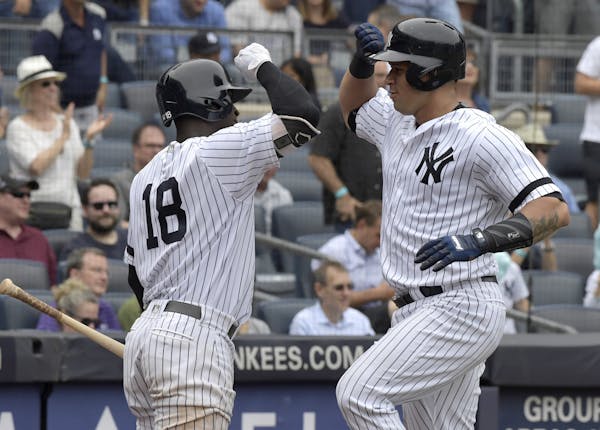 Gary Sanchez and Didi Gregarious both homered for New York on Wednesday.