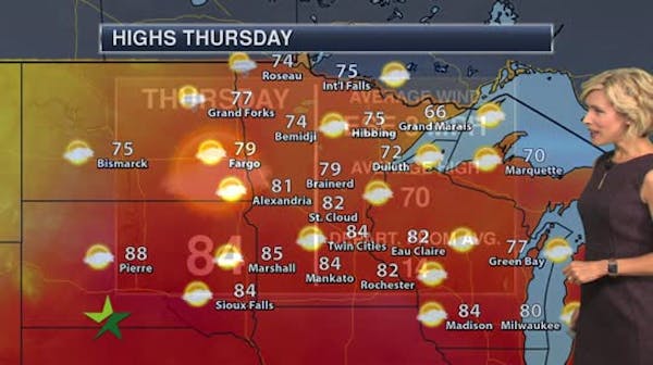 Evening forecast: Low of 54 and clear; warmup Thursday