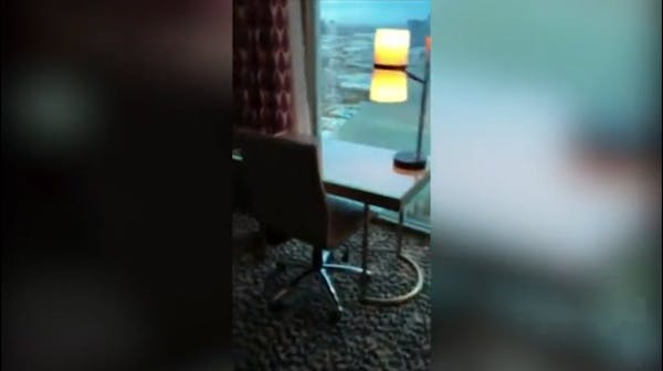 Video shows Las Vegas gunman's room in 2016