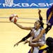 Minnesota Lynx players reacted after center Sylvia Fowles (34) was fouled during a layup attempt in the second quarter.