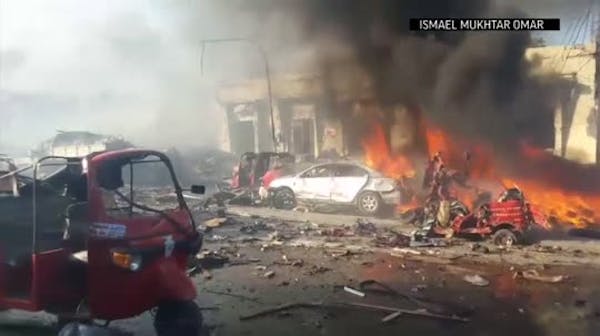 Police: Truck bomb kills 20 in Somalia's capital
