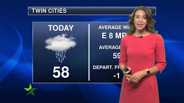 Morning forecast: Increasing clouds, rain later in day