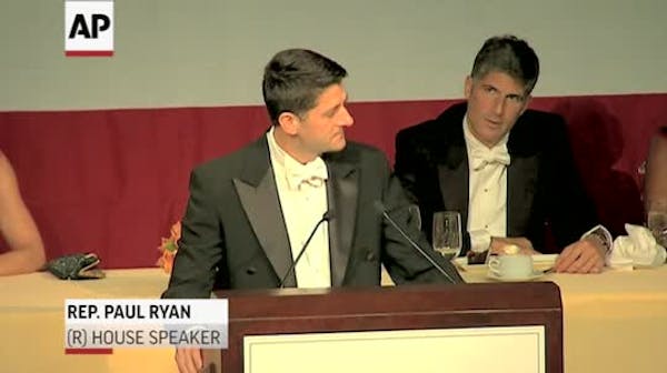Paul Ryan pokes fun at Trump at charity dinner