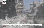 Drone video shows devastation in Raqqa