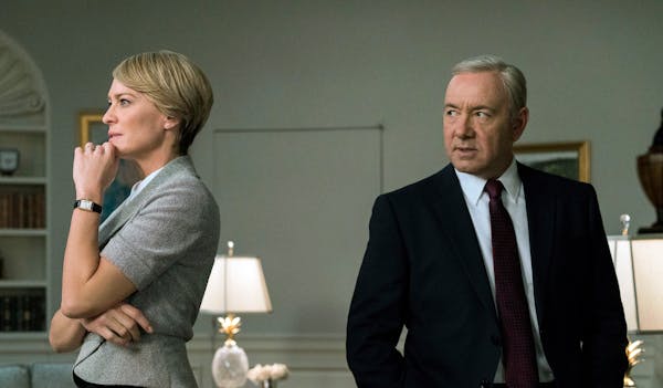 Kevin Spacey and Robin Wright in "House of Cards," which will be ending with its upcoming sixth season (Netflix) ORG XMIT: 1214580