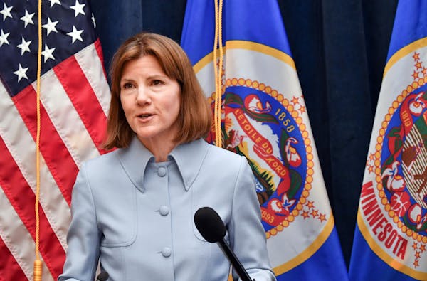 Minnesota Attorney General Lori Swanson, shown in February, is one of 19 attorneys general asking Congress to block President Trump’s tweeted ban on