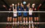 The Star Tribune's All-Metro volleyball team is, from left, Elizabeth Juhnke, Lakeville North; C.C. McGraw, Prior Lake; Kennedi Orr, Eagan; Player of 
