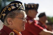 Gloria Burt, of the American Legion Post 118 of Wayzata, was part of opening ceremonies for new veterans housing.