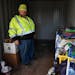 Robert Weikle Jr. and his wife, Diane, have used the metal storage unit in their driveway to store toys for an annual toy drive.