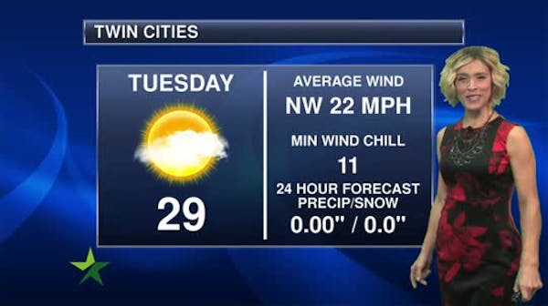 Evening forecast: Clouds moving in; low in upper 20s