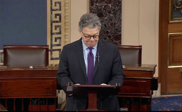 Sen. Al Franken addresses the Senate.