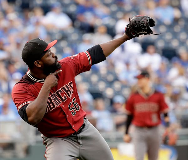 Arizona Diamondbacks relief pitcher Fernando Rodney celebrates after a game against the Kansas City Royals on Oct. 1. Rodney, 40, will sign with the T