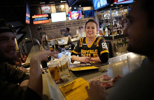 Bartender Lynea Vance has worked for Buffalo Wild Wings for two years and enjoys interacting with customers. The Southdale location of Buffalo Wild Wi