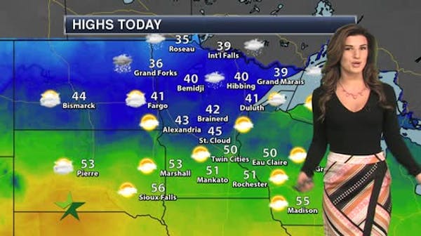 Morning forecast: Cloudy and mild, high of 51
