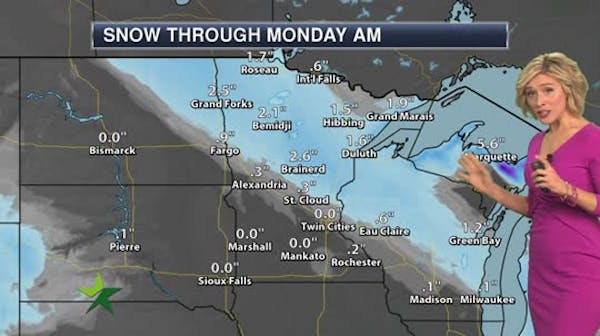 Evening forecast: Low of 23, with clouds and maybe flurries