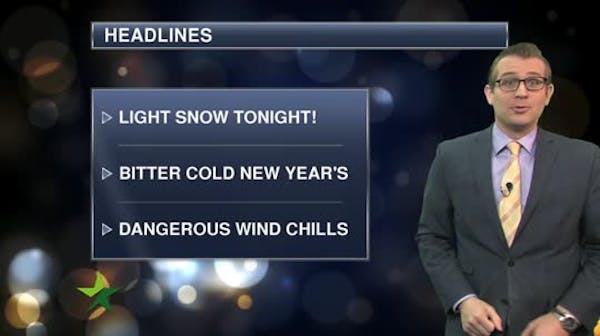 Evening forecast: Low -17, windchill as low as -29